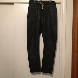 Poeme Bohemien resin coated cotton pants